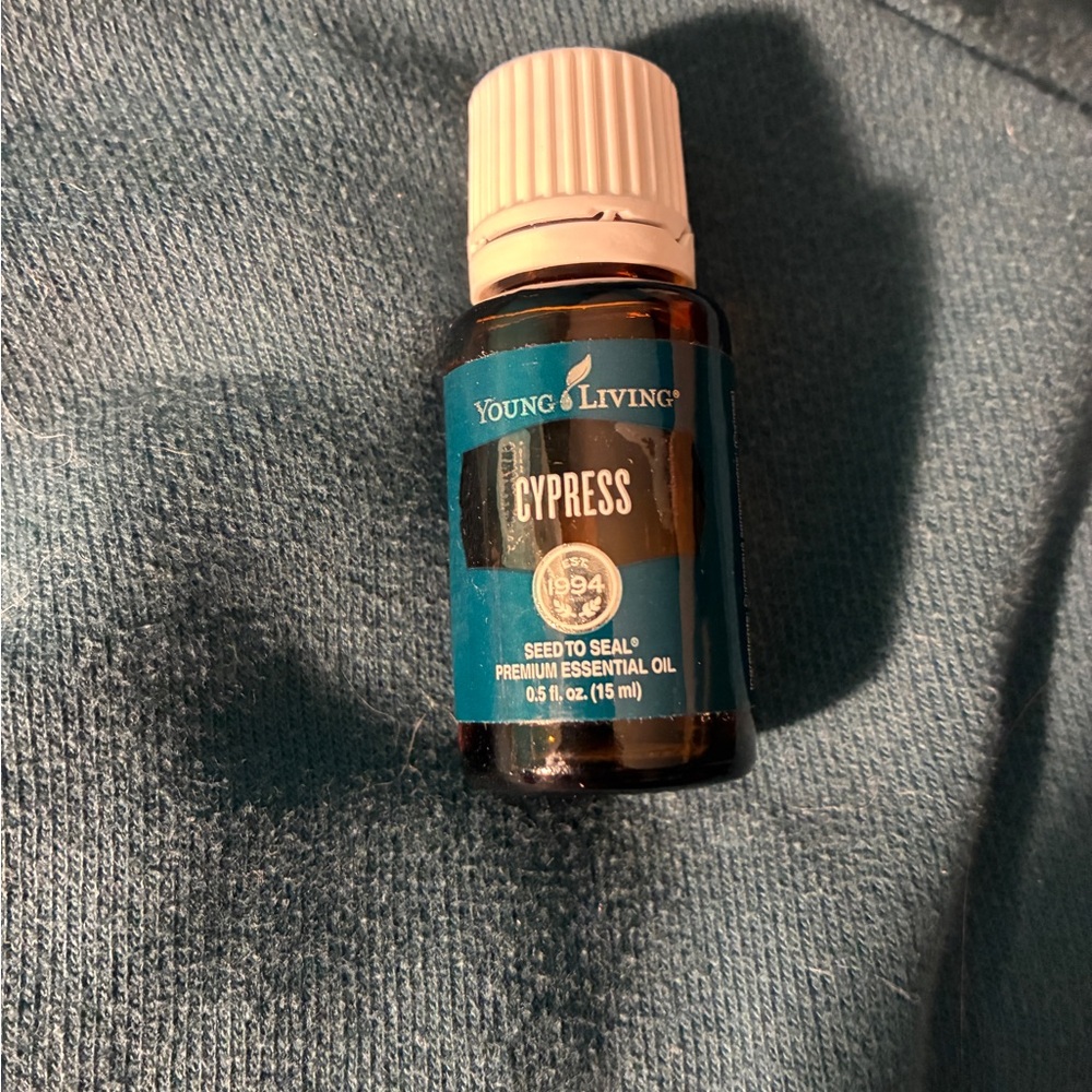Young Living Cypress Oil in Amber Bottle